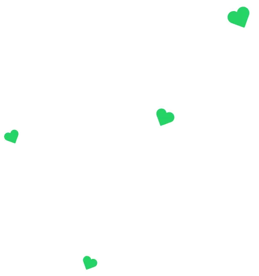 应用中出现绿色 WhatsApp 爱心